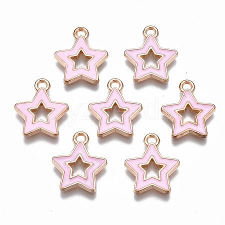 Alloy Enamel Pendants X-ENAM-S121-027B-1