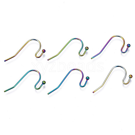 Ion Plating(IP) 304 Stainless Steel French Earring Hooks STAS-S119-017-1