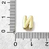 Brass Micro Pave Cubic Zirconia Letter Multi-Strand Links KK-D295-32G-14-3