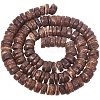 Natural Coconut Shell Rondelle Bead Strands COCB-PH0001-01-1