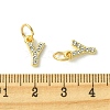 Rack Plating Alloy Rhinestone Pendants PALLOY-S187-01Y-3