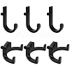 6Pcs 2 Styles ABS Plastic Shed Tool Hook AJEW-UN0005-46-1