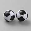 Opaque Acrylic Beads MACR-WH0007-125B-2
