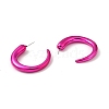 Horn Acrylic Stud Earrings EJEW-P251-01-3