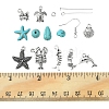 DIY Sea Style Dangle Earring Making Kit DIY-FS0003-81-6