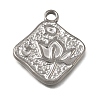 304 Stainless Steel Pendants SA-CBA7C25-02D-P-1