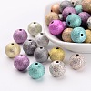 Spray Painted Acrylic Beads PB24P9286-1