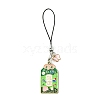 12Pcs 6 Style Japanese Style Enamel Omamori Blessing Decoration Phone Charms Strap HJEW-PH01770-2