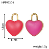 304 Stainless Steel with Enamel Charms SA-OY001-66G-4