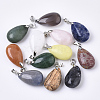 Natural Mixed Stone Pendants G-R461-26-B-3