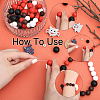 CHGCRAFT DIY Beads Jewelry Making Finding Kit for Halloween DIY-CA0005-53-3
