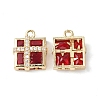 Brass Pave Cubic Zirconia Pendants KK-G462-44KCG-02-1