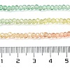 Transparent Painted Glass Beads Strands X1-DGLA-A034-T2mm-A04-3