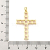 Brass Micro Pave Cubic Zirconia Pendants KK-L073-002G-01-3