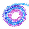 Transparent Glass Beads Strands GLAA-N041-010-02-2