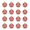 Golden Plated Alloy Enamel Charms ENAM-S118-08B-2