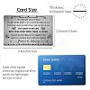 Rectangle 201 Stainless Steel Custom Thermal Transfer Wallet Card DIY-WH0252-030-2