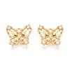 Brass Micro Pave Cubic Zirconia Charms KK-N263-77A-G-1