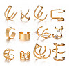 9 Pcs Alloy Cuff Earring Kits for Women WGFA45F-24-1