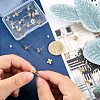 SUPERFINDINGS 20Pcs Brass Stud Earring Findings KK-FH0004-63-3