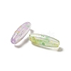 Painted Glass Beads GLAA-C037-01K-2