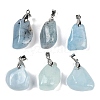 Natural Aquamarine Pendants G-H259-05P-A-2