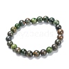 Natural Gemstone Stretch Beaded Bracelets G-A185-01L-2