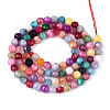 Dyed Natural White Jade Beads Strands G-T139-4mm-60-02-2