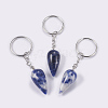 Natural Sodalite Keychain KEYC-P041-B012-1