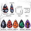 DIY Halloween Teardrop Iron Dangle Earrings Making Kit DIY-SC0025-65-2