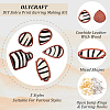 DIY Zebra Print Pattern Earring Making Kit DIY-OC0009-84-4