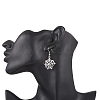 Hallowmas Tibetan Alloy Dangle Earrings EJEW-JE06523-3