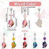 SUNNYCLUE 20Pcs Butterfly Alloy Enamel Locking Stitch Markers HJEW-SC0001-52-2