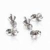 304 Stainless Steel Cup Pearl Peg Bails Pin Pendants STAS-G161-26B-3