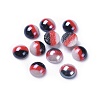 Opaque Glass Cabochons X-GGLA-S038-10L-6mm-1