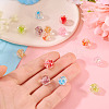 14Pcs 7 Colors Handmade Foil Lampwork Beads FOIL-TA0001-07-6