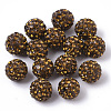 Handmade Polymer Clay Rhinestone Beads RB-T017-03-20-1