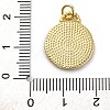 Brass Micro Pave Cubic Zirconia Pendants KK-K339-03B-G-3