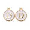 Golden Plated Alloy Charms LS-ENAM-S118-01D-1