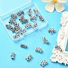 25Pcs 5 Style Tibetan Style Alloy Tube Bails FIND-YW0003-13-5