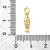 Brass Micro Pave Cubic Zirconia Charms KK-C139-29B-G-3