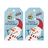 Rectangle Christmas Theme Kraft Paper Cord Display Cards CDIS-K003-02F-3