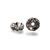 Brass Grade A Crystal Rhinestone Spacer Beads RB-A006-10MM-B-3