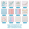 12 Sheets 12 Styles Resin Rhinestone Sticker Sets DIY-TA0004-68-8