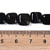 Dyed & Heated Natural Black Agate Beads Strands G-M435-A08-01-5