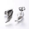 304 Stainless Steel Ear Studs EJEW-G212-01AS-2