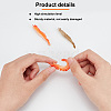 DELORIGIN 9Pcs 3 Style Imitation Shrimp Plastic Display Decorations DJEW-DR0001-02-3