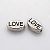 Mens Valentines Day Gift Idea Tibetan Style Alloy Beads X-TIBEB-5850-AS-RS-1