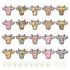 DIY Cow Cattle Dangle Earring Making Kit DIY-TA0004-88-10