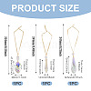 3Pcs 3 Styles Glass Suncatchers for Outdoor Garden Hanging Decoration HJEW-TADJ0001-04-3